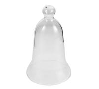 DEEPCRAFF Vintage Dustproof Glass Display Dome Cloche with Solid Base Clear Protective Bell Jar Cover for Home Decoration Garden Terrariums and Collectibles Showcasing