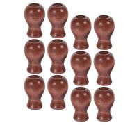 DEEPCRAFF Wooden Blind Cord Knobs Pull Ends Smooth the Touch 12pcs Brown Minimalist Design Reliable to Use for Curtains and Blinds for Bedroom and Living Room Accessories