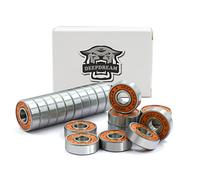 DEEPDREAM Premium Inline Skate Bearings, Roller Skate Bearings, 608, ABEC, Orange Mamba (Pack of 20)