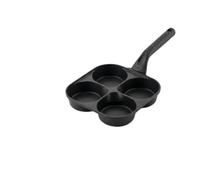 Deepening Egg Burger Pot with Four Hole Mold Non-Stick Fry Pan for Kitchen Cooking