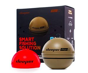 Deeper Chirp+2 Ejectable GPS Fish Finder - Boat, Ice, Shore Fishing - Echo Sounder with User-friendly Free App