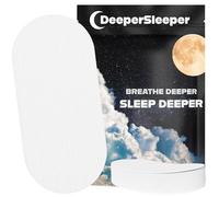 DeeperSleeper White Mouth Tape Sleep Strips - Anti-Snoring, Dry Mouth Prevention, Nose Breathing Sleep Aid for Deeper Rest - Hypoallergenic, Comfortable & Skin-Safe