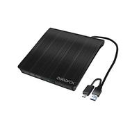 DEEPFOX External Type-C DVD Drive, Portable Optical Drive Burner & CD DVD +/-RW Writer/Rewriter/Player, High Speed Data Transfer for Laptop/Desktops, USB Type C, Windows 8