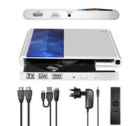 DEEPFOX HD DVD Player for TV HDMI with 1080p Upscaling, USB 3.0 & Type-C Input, Contain Remote Control for DVD Player, Support DVD Read & Write