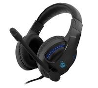 DeepGaming Gaming Headset, Gaming Headset with Flexible Microphone, 3.5 mm Jack, LED Lights with USB, Compatible with PS4, PS5, PC, Switch, Xbox Series - Black