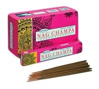 Deepika Nag Champa Incense Sticks 15gms - 12 Packs for Meditation, Yoga, Relaxation, Healing and Positivity