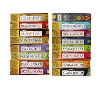 Deepika Premium Assorted Incense Sticks 15gram x 12 pack. for Meditation, Yoga, Relaxation, Healing and Positivity