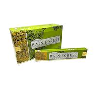 Deepika Rain Forest Masala Incense Joss Stick Natural Handmade Agarbatti Hand Rolled Moulded Bamboo Stick 12 Pack 15 gm