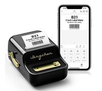 DEEPIN B21 Label Maker-Portable Bluetooth Thermal Label Maker Machine, 2 Inch Barcode Label Printer for Small Business, Clothing, Jewelry, Retail, Mailing, Barcode, with 1 Pack 50 x 30 mm Label, Black