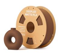 DEEPLEE Matte PLA Filament 1.75mm 3D Printer Filament, Dimensional Accuracy +/- 0.02mm, Fits for Most FDM 3D Printers Earth Brown 1kg
