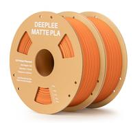 DEEPLEE Matte PLA Filament 1.75mm 3D Printer Filament, Dimensional Accuracy +/- 0.02mm, Fits for Most FDM 3D Printers Orange 2kg