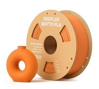 DEEPLEE Matte PLA Filament 1.75mm 3D Printer Filament, Dimensional Accuracy +/- 0.02mm, Fits for Most FDM 3D Printers Orange 1kg