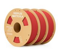 DEEPLEE Matte PLA Filament 1.75mm 3D Printer Filament, Dimensional Accuracy +/- 0.02mm, Fits for Most FDM 3D Printers Ruby Red 3kg
