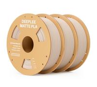 DEEPLEE Matte PLA Filament 1.75mm Beige 3kg Bundle, 3D Printer Filament Dimensional Accuracy +/- 0.02mm, Filaments 3D Printing Materials Fits for Most FDM 3D Printers