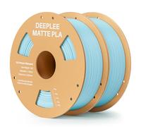 DEEPLEE Matte PLA Filament 1.75mm Ice Blue 2kg Bundle, 3D Printer Filament Dimensional Accuracy +/- 0.02mm, Filaments 3D Printing Materials Fits for Most FDM 3D Printers