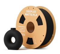 DEEPLEE Matte PLA Filament 1.75mm Matte Black 1kg, 3D Printer Filament Dimensional Accuracy +/- 0.02mm, Filaments 3D Printing Materials Fits for Most FDM 3D Printers