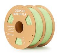DEEPLEE Matte PLA Filament 1.75mm Mint Green 2kg Bundle, 3D Printer Filament Dimensional Accuracy +/- 0.02mm, Filaments 3D Printing Materials Fits for Most FDM 3D Printers