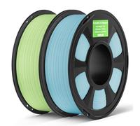 DEEPLEE Matte PLA Filament 1.75mm Mint Green/Ice Blue 2kg(Plastic Spool) | PLA Matte finish and Lovely smooth , Accuracy±0.02mm, Soft colors Perfect for printing toy figures, Fit for fdm 3d priners