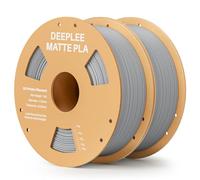 DEEPLEE Matte PLA Filament 1.75mm Slate Grey 2kg Bundle, 3D Printer Filament Dimensional Accuracy +/- 0.02mm, Filaments 3D Printing Materials Fits for Most FDM 3D Printers