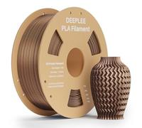 DEEPLEE Metallic PLA 1.75mm 3D Printer Filament Bronze 1kg, 3D Printer Filaments 1.75mm, Accuracy Tolerance +/- 0.02mm, Filament 3D Printing Materials Compatible with FDM Printers