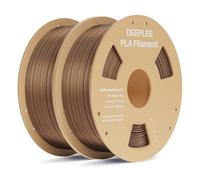 DEEPLEE Metallic PLA 1.75mm 3D Printer Filament Bronze 2kg Bundle, 3D Printer Filaments 1.75mm, Accuracy Tolerance +/- 0.02mm, Filament 3D Printing Materials Compatible with FDM Printers