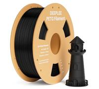 DEEPLEE PETG Filament Black 1KG, 3D Printer Filament Good Impact Resistance, Filament 3D Printing Materials Fit for Most FDM 3D Printers