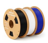 DEEPLEE PLA Plus 1.75mm Filament Black/White/Dark Blue, PLA+ 3D Printer Filament with Dimensional Accuracy +/- 0.02mm, Fits for Most FDM 3D Printers