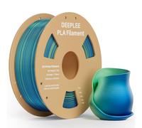 DEEPLEE PLA Plus 1.75mm Filament Blue Green 1KG, PLA+ 3D Printer Filament with Dimensional Accuracy +/- 0.02mm, Fits for Most FDM 3D Printers