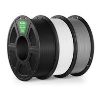 DEEPLEE PLA PRO Filament 1.75mm Black/White/Grey 3KG, Stronger Toughness 3D Printer Filament, PLA Filament Dimensional Accuracy ±0.02 mm, Neatly Wound, Fits Most FDM 3D Printers