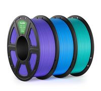 DEEPLEE PLA PRO Filament 1.75mm Purple/Sky Blue/Turquoise 3kg, Stronger Toughness 3D Printer Filament, PLA Filament Dimensional Accuracy ±0.02 mm, Neatly Wound, Fits Most FDM 3D Printers