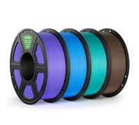 DEEPLEE PLA PRO Filament 1.75mm Purple/Sky Blue/Turquoise/Brown 4kg, Stronger Toughness 3D Printer Filament, PLA Filament Dimensional Accuracy ±0.02 mm, Neatly Wound, Fits Most FDM 3D Printers