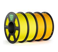 DEEPLEE PLA PRO Filament 1.75mm, Stronger Toughness 3D Printer Filament 4KG, PLA Filament Dimensional Accuracy +/- 0.02 mm, Neatly Wound, Fits Most FDM 3D Printer, Yellow and Sunflower Yellow