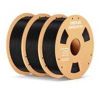 DEEPLEE Rapid PETG Filament 1.75mm Black 3KG, 3D Printer Filament Good Impact Resistance, High Speed Filament Material Speed Up to 600mm/s Fit for Most FDM 3D Printers