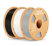 DEEPLEE Rapid PETG Filament 1.75mm Black/White/Grey 3KG, 3D Printer Filament Good Impact Resistance, High Speed Filament Material Speed Up to 600mm/s Fit for Most FDM 3D Printers