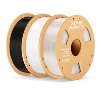 DEEPLEE Rapid PETG Filament 1.75mm Black/White/Transparent 3KG, 3D Printer Filament Good Impact Resistance, High Speed Filament Material Speed Up to 600mm/s Fit for Most FDM 3D Printers