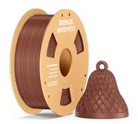 DEEPLEE Rapid PETG Filament 1.75mm Brown 1KG, 3D Printer Filament Good Impact Resistance, High Speed Filament Material Speed Up to 600mm/s Fit for Most FDM 3D Printers