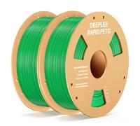 DEEPLEE Rapid PETG Filament 1.75mm Green 2KG, 3D Printer Filament Good Impact Resistance, High Speed Filament Material Speed Up to 600mm/s Fit for Most FDM 3D Printers
