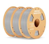 DEEPLEE Rapid PETG Filament 1.75mm Grey 3KG, 3D Printer Filament Good Impact Resistance, High Speed Filament Material Speed Up to 600mm/s Fit for Most FDM 3D Printers
