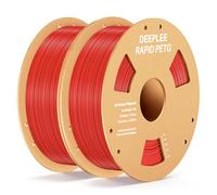 DEEPLEE Rapid PETG Filament 1.75mm Red 2KG, 3D Printer Filament Good Impact Resistance, High Speed Filament Material Speed Up to 600mm/s Fit for Most FDM 3D Printers