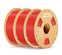 DEEPLEE Rapid PETG Filament 1.75mm Red 3KG, 3D Printer Filament Good Impact Resistance, High Speed Filament Material Speed Up to 600mm/s Fit for Most FDM 3D Printers