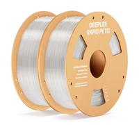 DEEPLEE Rapid PETG Filament 1.75mm Transparent 2KG, 3D Printer Filament Good Impact Resistance, High Speed Filament Material Speed Up to 600mm/s Fit for Most FDM 3D Printers