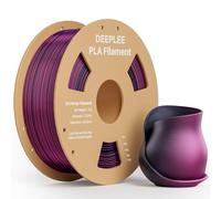 DEEPLEE Silk PLA Filament Black Red 1KG, 3D Printer Filament 1.75mm, Accuracy Tolerance +/- 0.02mm, Filament 3D Printing Materials Compatible with FDM Printers