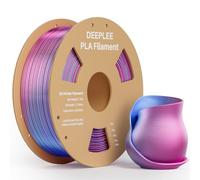 DEEPLEE Silk PLA Filament Blue Purple 1KG, 3D Printer Filament 1.75mm, Accuracy Tolerance +/- 0.02mm, Filament 3D Printing Materials Compatible with FDM Printers