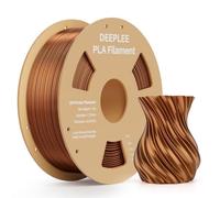 DEEPLEE Silk PLA Filament Bronze 1KG, 3D Printer Filaments 1.75mm, Accuracy Tolerance +/- 0.02mm, Filament 3D Printing Materials Compatible with FDM Printers