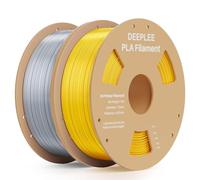 DEEPLEE Silk PLA Filament Gold*1/Silver Grey*1 2KG