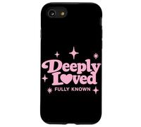 Deeply Loved Christian Faith Jesus Inspirational Bible Cross Case for iPhone SE (2020) / 7/8