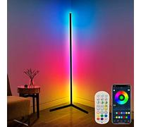 DeeprBling Smart LED Floor Lamp, 165cm, 16 Million Colour Changing Standing RGB Corner Light with Music Sync, Remote & App Control, DIY Mode & Timing, Modern Mood Lighting for Living Room