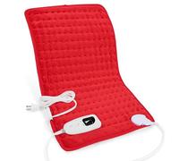 Deepsoon Heating Pad,Electric Heating Pads for Back,Neck,Moist Heating Pad for Abdomen Shoulder Knee Legs,Dry/Moist Heat&Auto Shut Off,Mother's Day Birthday for Men and Women,Red,24x12 Inch