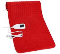 Deepsoon Heating Pad,Electric Heating Pads for Back,Neck,Moist Heating Pad for Abdomen Shoulder Knee Legs,Dry/Moist Heat&Auto Shut Off,Mother's Day Birthday for Men and Women,Red,33x17 Inch