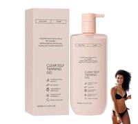 Deepwily Clear Self Tanning Gel, Intensive Tanning Gel, Glow Your Own Way Hydrating, Transfer-Resistant, Express, Dark Fake Tan Lotion, Gradual Bronzing, Ultra Moisturiser for Face & Body (1PC)